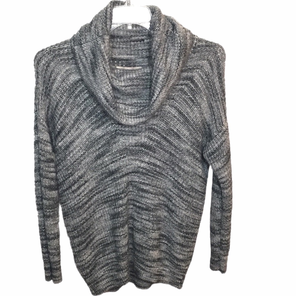 LOFT Gray Cowl Neck Sweater